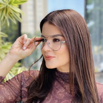 safine com br oculos de grau feminino aviador rajado cleo 2 0 32