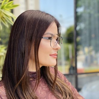 safine com br oculos de grau feminino aviador rajado cleo 2 0 34