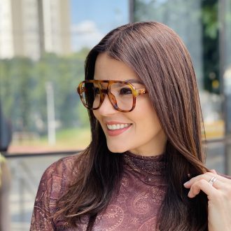 safine com br oculos de grau feminino aviador rajado cleo 2 0 4