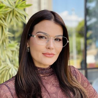 safine com br oculos de grau feminino hexagonal prata jana 2 0 3