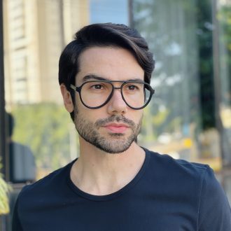 safine com br oculos de grau masculino aviador cinza guilherme 2 0 1