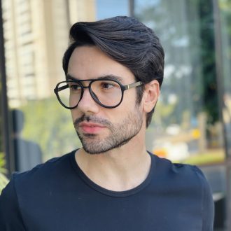 safine com br oculos de grau masculino aviador cinza guilherme 2 0 3