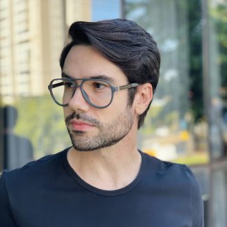 safine com br oculos de grau masculino aviador cinza guilherme 2 0 7