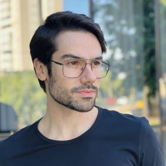 safine com br oculos de grau masculino aviador grafite david 2 0 1