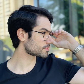 safine com br oculos de grau masculino aviador grafite david 3 0 2