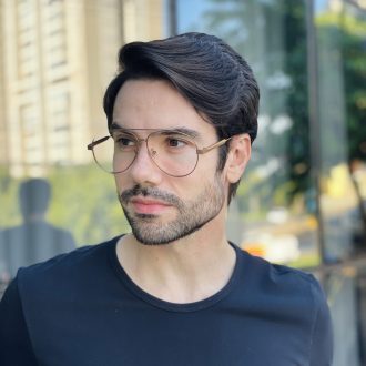 safine com br oculos de grau masculino aviador marrom tiago 2 0 3