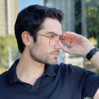 safine com br oculos de grau masculino aviador marrom valentim 2 0 2