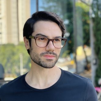 safine com br oculos de grau masculino quadrado marrom alan 2 0 1