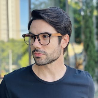 safine com br oculos de grau masculino quadrado marrom alex 2 0 3