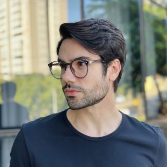 safine com br oculos de grau masculino redondo cinza robert 2 0 3