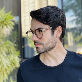 safine com br oculos de grau masculino redondo marrom robert 2 0 3