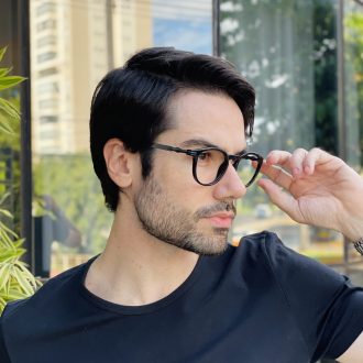 safine com br oculos de grau masculino redondo preto francisco 2