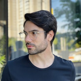 safine com br oculos de grau masculino redondo transparente robert 2 0 3