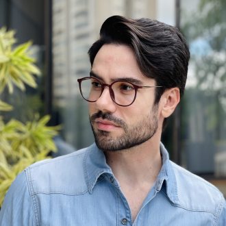 safine com br oculos de grau masculino redondo vinho eric 3