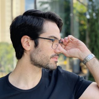 safine com br oculos de grau masculino retangular azul mauricio 2