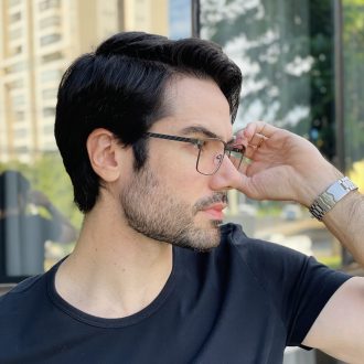 safine com br oculos de grau masculino retangular grafite mauricio 2