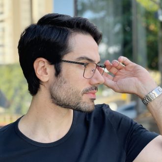 safine com br oculos de grau masculino retangular marrom mauricio 4