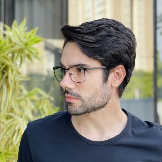 safine com br oculos de grau masculino retangular preto mauricio 3