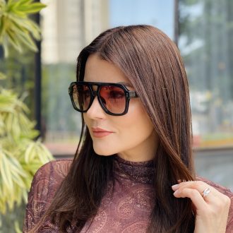 safine com br oculos de sol feminino aviador cinza cleo 2 0 1