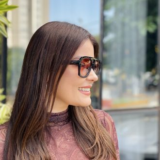 safine com br oculos de sol feminino aviador cinza cleo 2 0 3