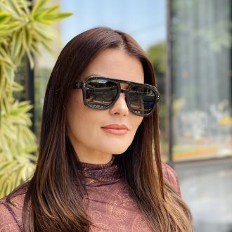 safine com br oculos de sol feminino aviador marrom cleo 2 0 3