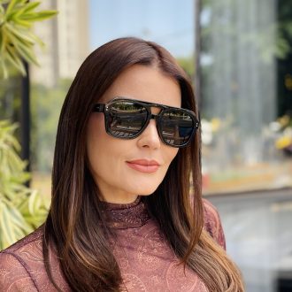 safine com br oculos de sol feminino aviador preto cleo 2 0 3
