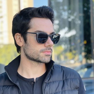 safine com br oculos 2 em 1 clip on masculino hexagonal cinza enrico 1