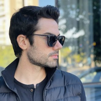 safine com br oculos 2 em 1 clip on masculino hexagonal cinza enrico 2