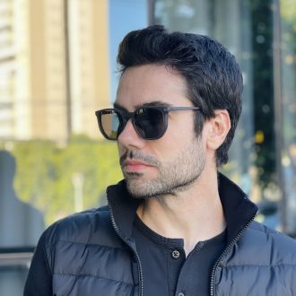 safine com br oculos 2 em 1 clip on masculino hexagonal cinza enrico 3