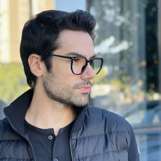 safine com br oculos 2 em 1 clip on masculino hexagonal preto enrico 10