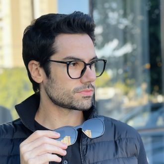 safine com br oculos 2 em 1 clip on masculino hexagonal preto enrico 6
