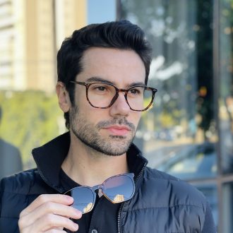 safine com br oculos 2 em 1 clip on masculino hexagonal tartaruga enrico 5