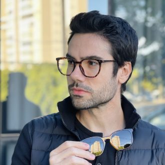 safine com br oculos 2 em 1 clip on masculino hexagonal tartaruga enrico 7