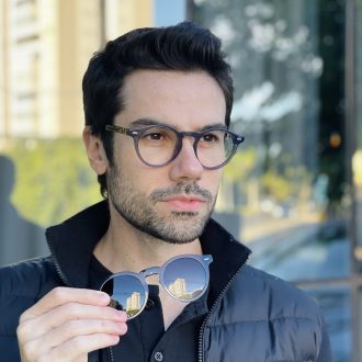 safine com br oculos 2 em 1 clip on masculino redondo cinza marlon 5