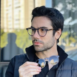 safine com br oculos 2 em 1 clip on masculino redondo cinza marlon 7