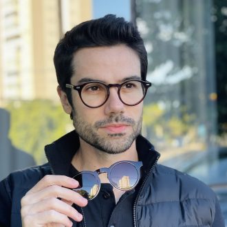 safine com br oculos 2 em 1 clip on masculino redondo marrom marlon 5