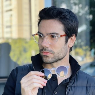 safine com br oculos 2 em 1 clip on masculino redondo transparente marlon 7