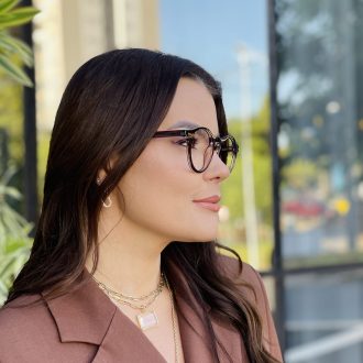 safine com br oculos 2 em 1 clip on redondo marrom grazi 10