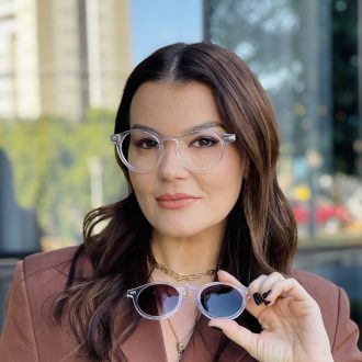 safine com br oculos 2 em 1 clip on redondo transparente grazi 5