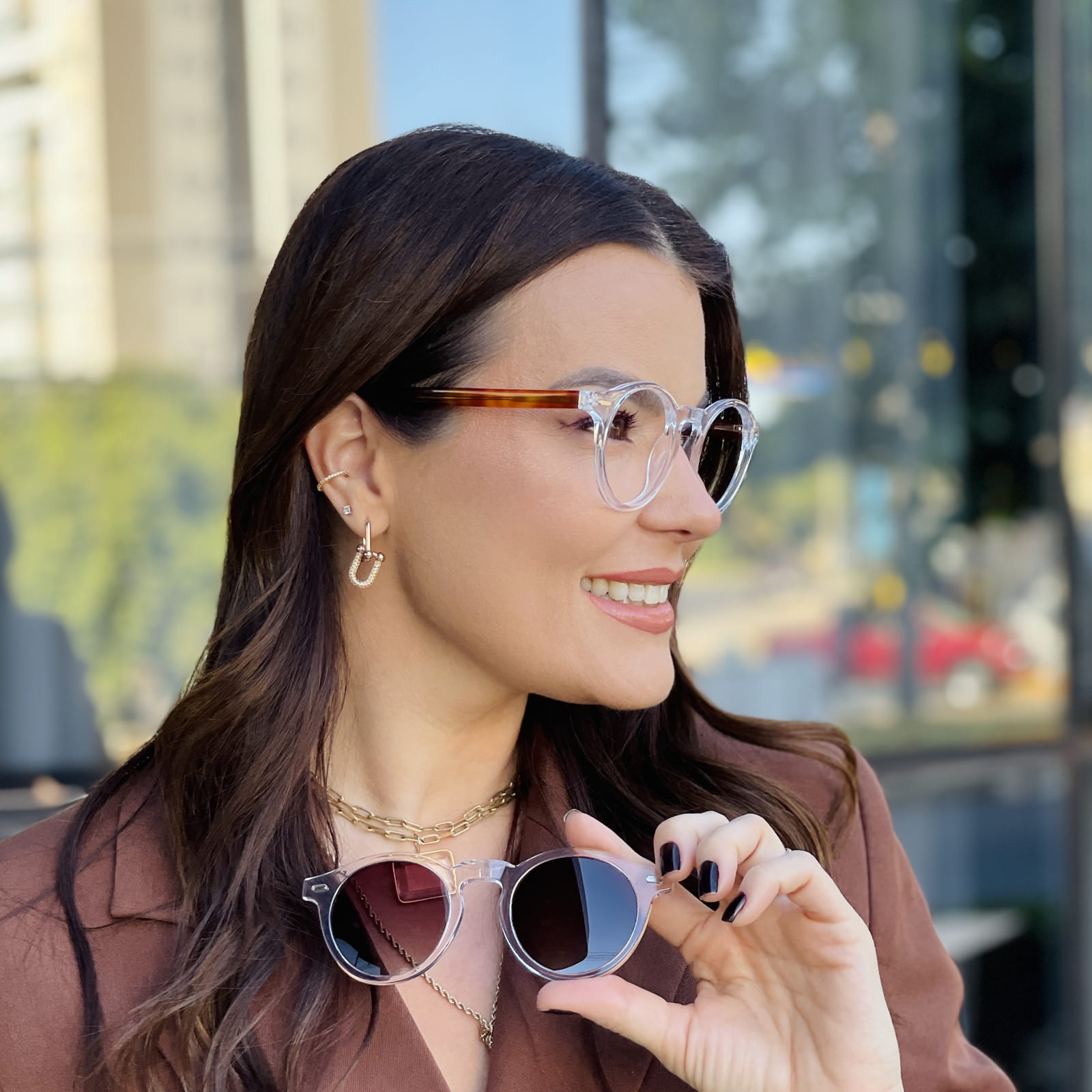 safine com br oculos 2 em 1 clip on redondo transparente grazi 6 safine com br oculos 2 em 1 clip on redondo transparente grazi 6