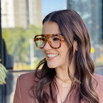 safine com br oculos de grau feminino aviador rajado cleo 3 0
