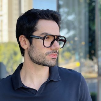 safine com br oculos de grau masculino aviador marrom noah 2 0 2