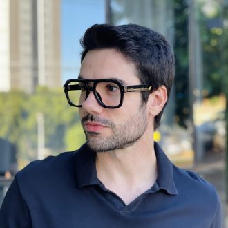 safine com br oculos de grau masculino aviador preto noah 3 0 3