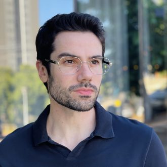 safine com br oculos de grau masculino hexagonal prata noah 2 0 1