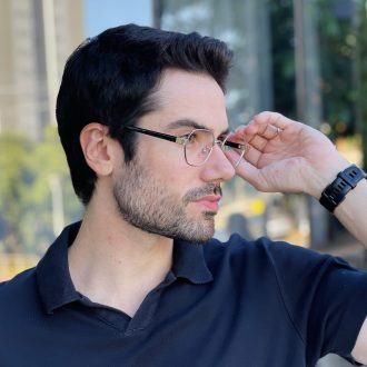safine com br oculos de grau masculino hexagonal prata noah 2 0 2