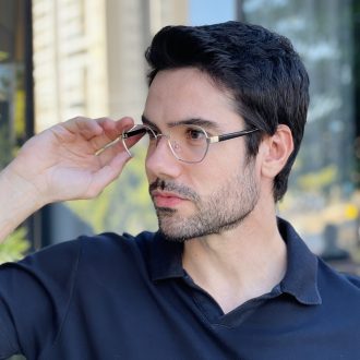 safine com br oculos de grau masculino hexagonal prata noah 2 0 3