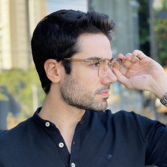 safine com br oculos de grau masculino quadrado dourado miguel 2 0 2