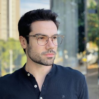 safine com br oculos de grau masculino quadrado marrom fosco miguel 2 0 1