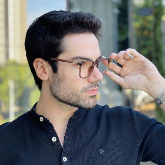 safine com br oculos de grau masculino quadrado marrom gael 2 0 2