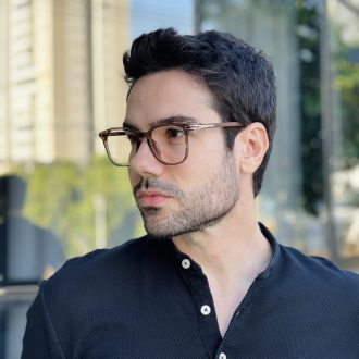 safine com br oculos de grau masculino quadrado marrom gael 2 0 3